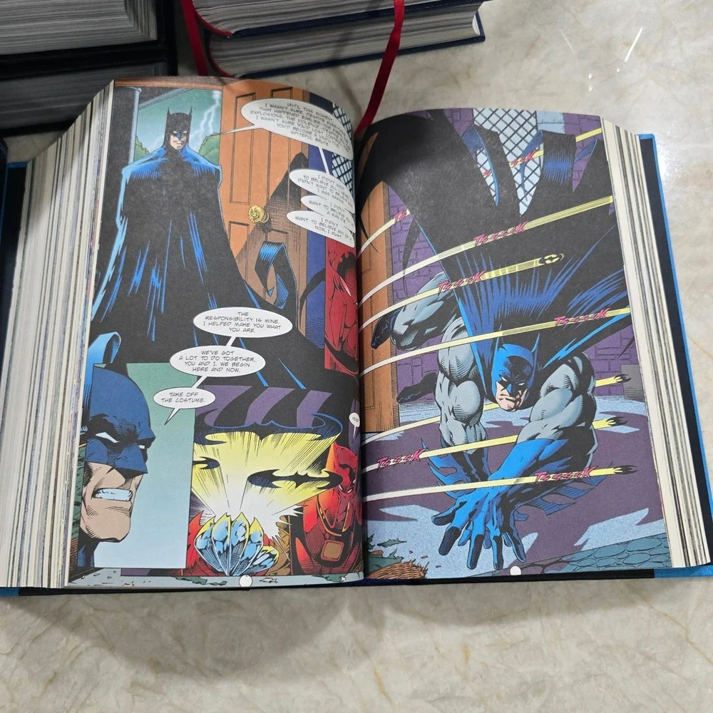 DC Comics Batman Knightfall Custom Bound Vol 1 2 Hardcover Set. One of a kind